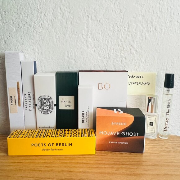 LOT of 10 Designer Perfume / Fragrance Travel Purse Spray, byredo, diptyque, etc - Picture 1 of 5